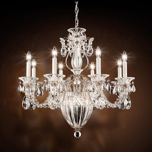 Bagatelle Antique Silver Crystal Chandelier by Schonbek Lighting