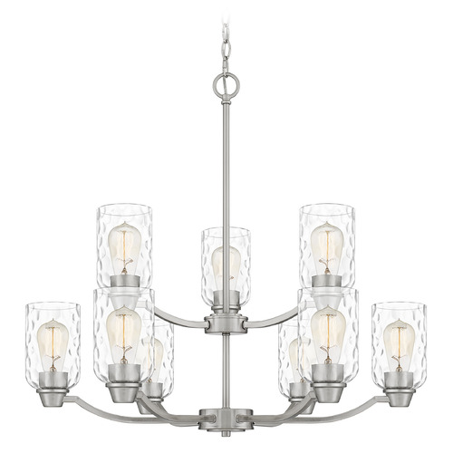Acacia 29.25-Inch Chandelier in Brushed Nickel by Quoizel Lighting