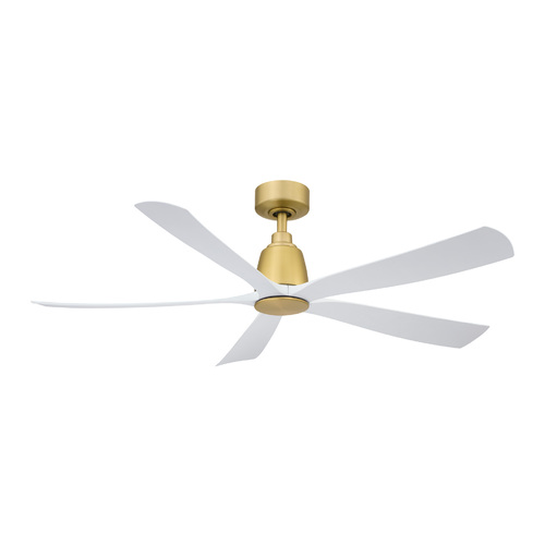 Kute5 52-Inch Ceiling Fan in Brushed Satin Brass by Fanimation Fans