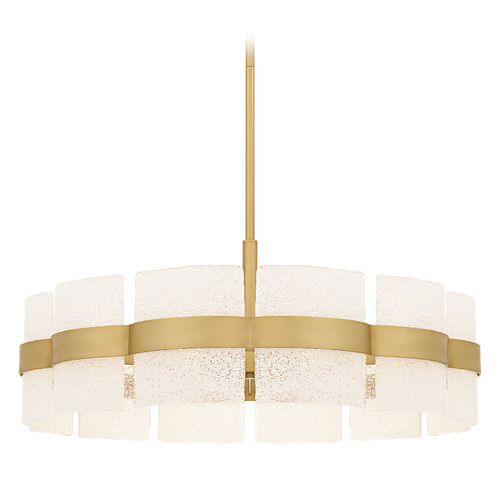 Quoizel Lighting Sweeney Soft Gold Pendant Light with Drum Shade