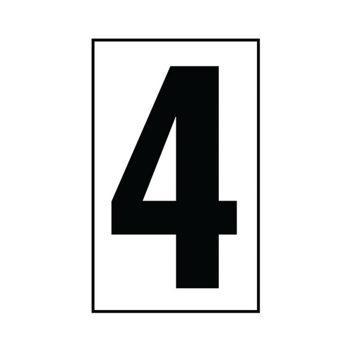 Address Number Tile 4 in White by Generation Lighting