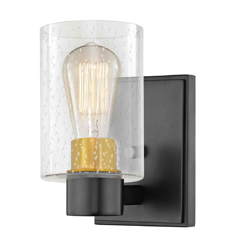 Vashon Wall Sconce in Matte Black & Satin Brass by Design Classics