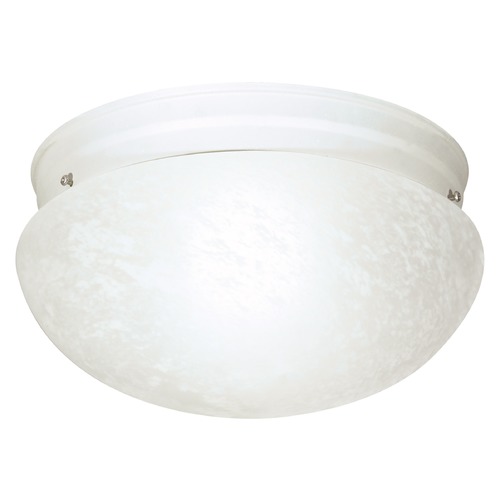 Textured White Flush Mount by Nuvo Lighting