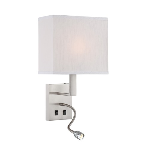 Columbo Polished Steel Wall Lamp by Lite Source Lighting