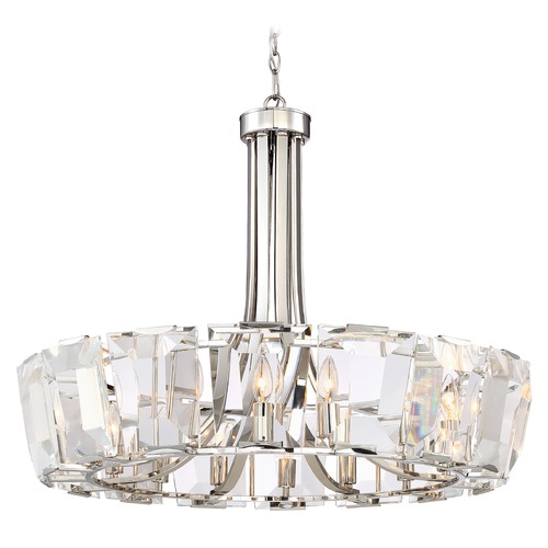Castle Aurora Polished Nickel Chandelier by Metropolitan Lighting