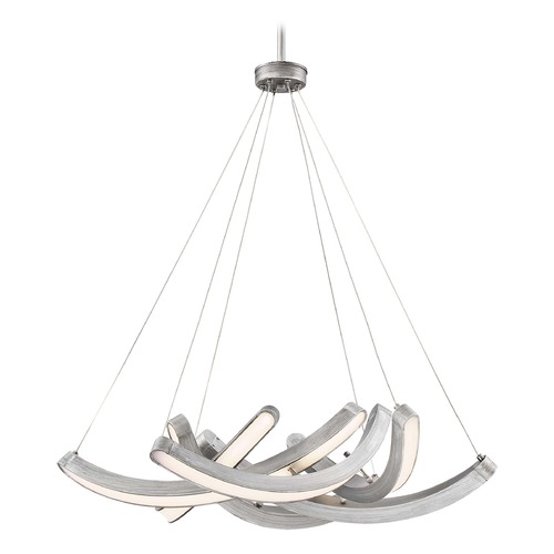 George Kovacs Lighting Swing Time Brushed Silver LED Pendant by George Kovacs P1336-665-L