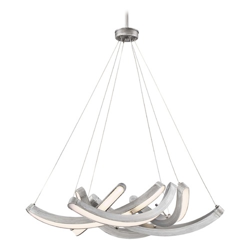 Swing Time Brushed Silver LED Pendant by George Kovacs