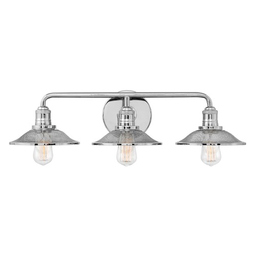 Hinkley Rigby 3-Light Polished Nickel Bathroom Light by Hinkley Lighting 5293PN