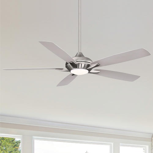 Minka Aire Dyno XL 60-Inch LED Fan in Brushed Nickel by Minka Aire F1001-BN/SL