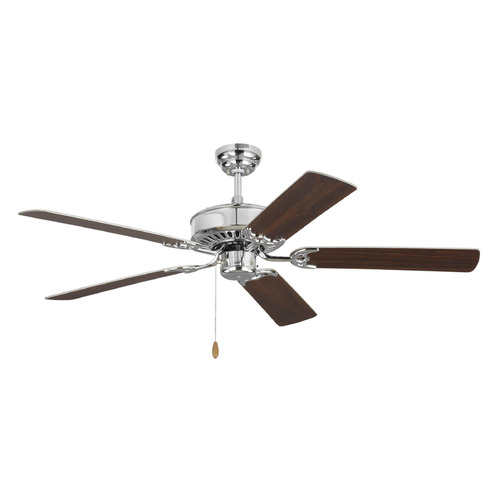 Visual Comfort Fan Collection Visual Comfort Fan Collection Haven 52 Chrome Ceiling Fan Without Light 5HV52CH
