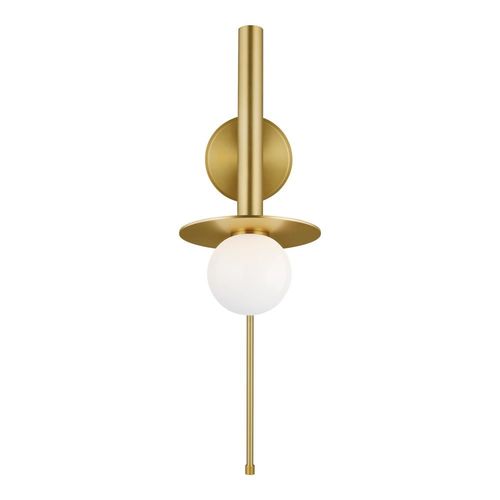 Visual Comfort Studio Collection Kelly Wearstler Nodes 23.63-Inch Tall Burnished Brass Pivot Sconce by Visual Comfort Studio KW1021BBS