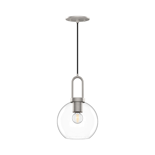 Alora Lighting Soji Brushed Nickel Mini-Pendant Light with Globe Shade