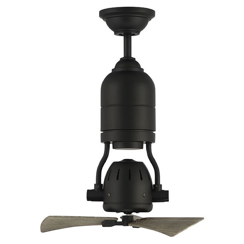 Bellow Uno 18-Inch Damp Fan in Flat Black by Craftmade Lighting