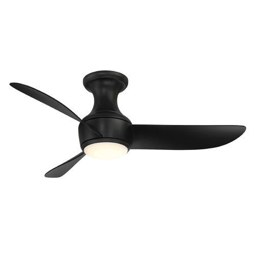 Modern Forms Corona Matte Black LED Ceiling Fan with Light