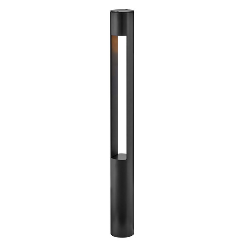 Atlantis 12V Large Round Bollard in Satin Black by Hinkley Lighting