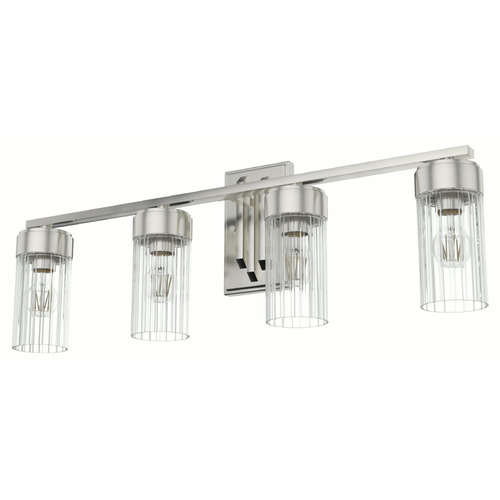 Gatz Brushed Nickel Bathroom Light by Hunter Fan Company