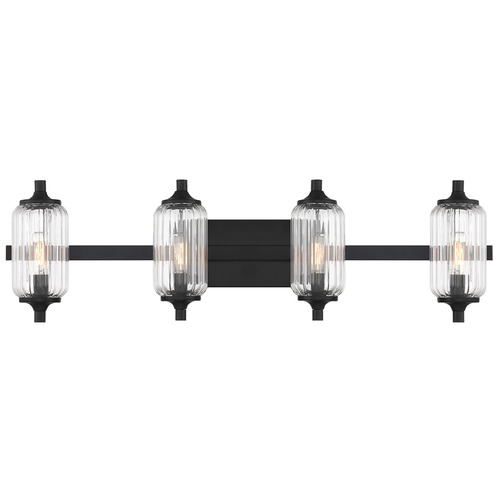 Savoy House Savoy House Lighting Holton Matte Black Bathroom Light 8-3024-4-BK