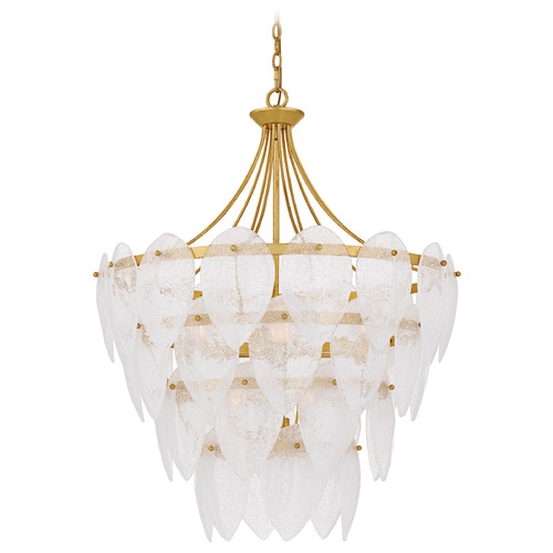 Quoizel Lighting Quoizel Lighting Lilestone Gold Leaf Chandelier QP6766GFL