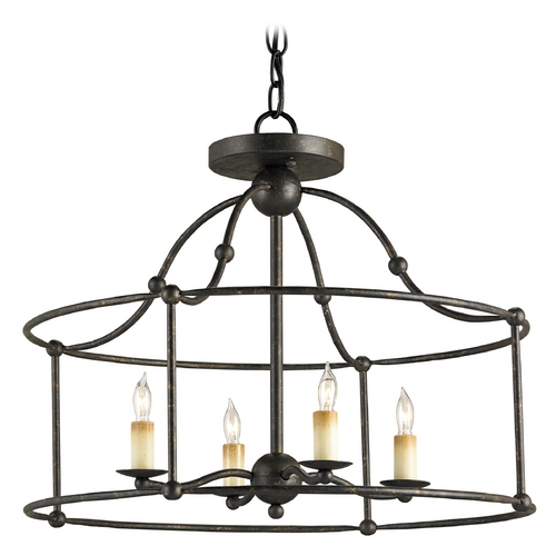 Currey and Company Lighting Mid-Century Modern Pendant Light Mayfair by Currey and Company Lighting 9878