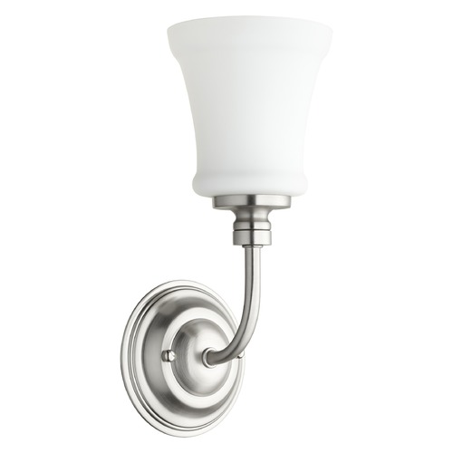 Rossington Satin Nickel Sconce by Quorum Lighting