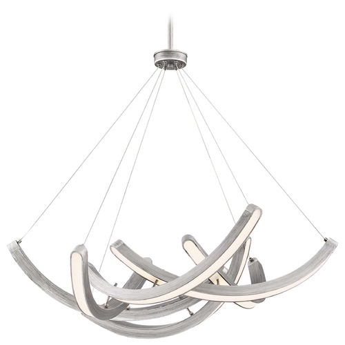 George Kovacs Lighting Swing Time Brushed Silver LED Pendant by George Kovacs P1337-665-L