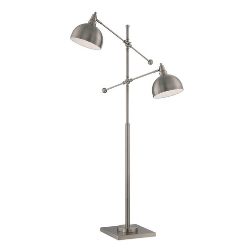 Lite Source Lighting Lite Source Cupola Brushed Nickel Swing Arm Lamp with Bowl / Dome Shade LS-82605BN