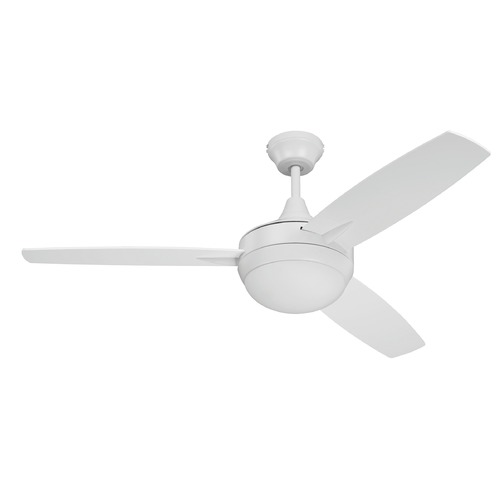 Craftmade Lighting 52-Inch White Ceiling Fan with LED Light 3000K 1235LM TG52W3-UCI