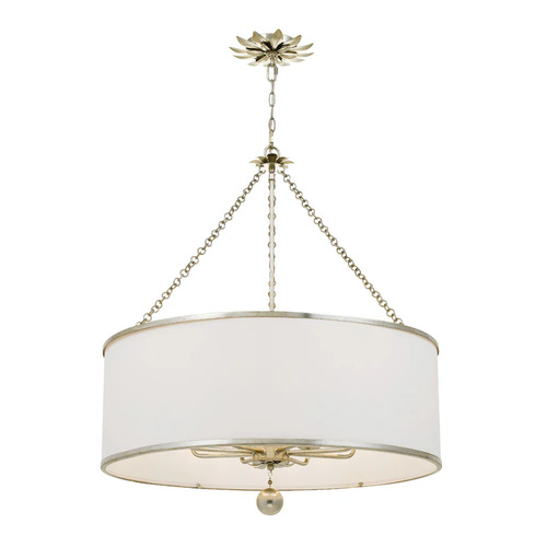 Broche 8-Light Chandelier in Antique Silver by Crystorama Lighting