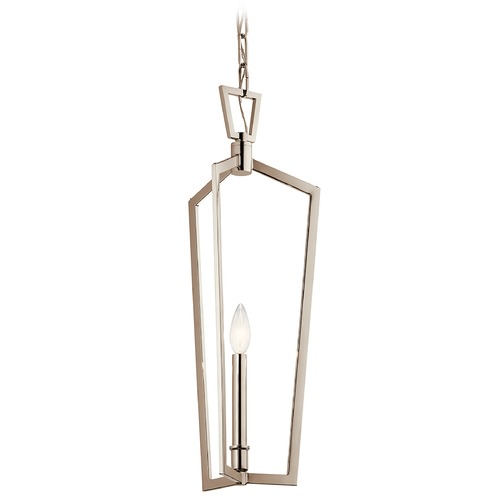 Kichler Lighting Abbotswell 9.50-Inch Wide Polished Nickel Pendant by Kichler Lighting 43497PN