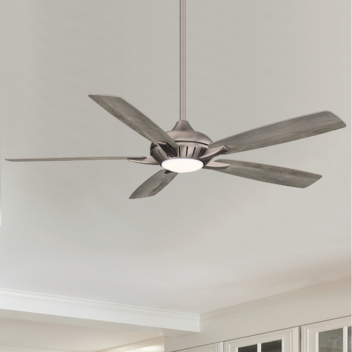 Dyno XL 60-Inch Smart LED Fan in Burnished Nickel by Minka Aire