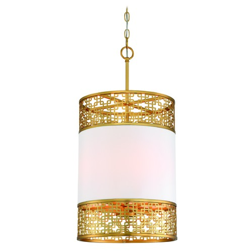 Blairmoor 4-Light Pendant in Honey Gold by Metropolitan Lighting
