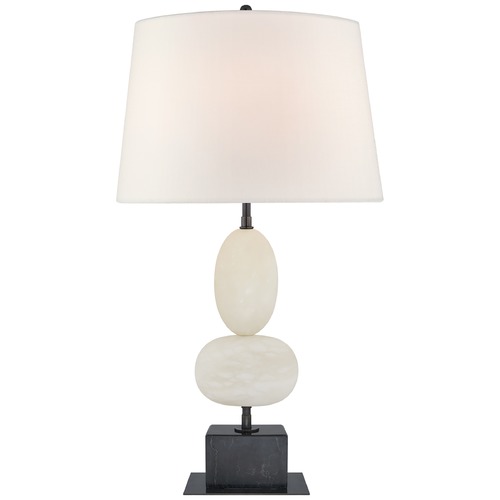 Thomas OBrien Dani Table Lamp in Alabaster & Marble by Visual Comfort Signature