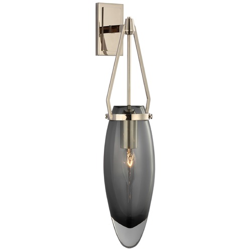 Visual Comfort Signature Collection Chapman & Myers Myla Sconce in Polished Nickel by Visual Comfort Signature CHD2420PNSMG