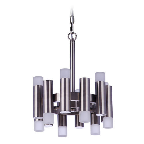 Craftmade Lighting Simple Lux Brushed Polished Nickel LED Mini-Chandelier by Craftmade Lighting 57552-BNK-LED
