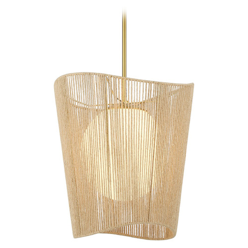 Key Largo Soft Brass Pendant by Minka Lavery