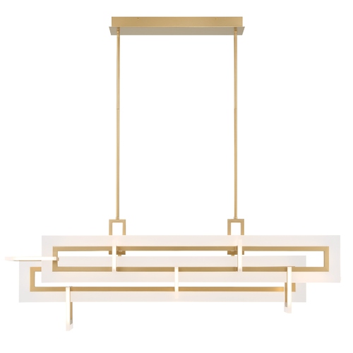 Eurofase Lighting Inizio 55-Inch LED Linear Chandelier in Gold by Eurofase 46806-024