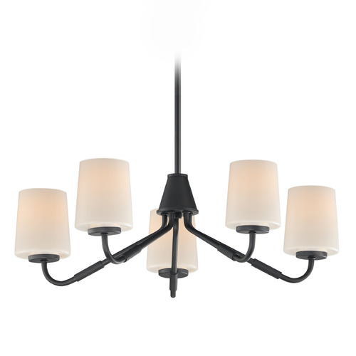 Maxim Lighting Maxim Lighting Durham Black Chandelier 12696WTBK