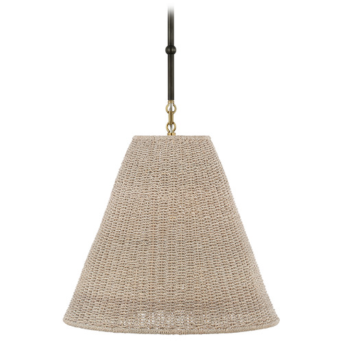 Goodman Bronze Antique Brass Ash Medium Hanging Light