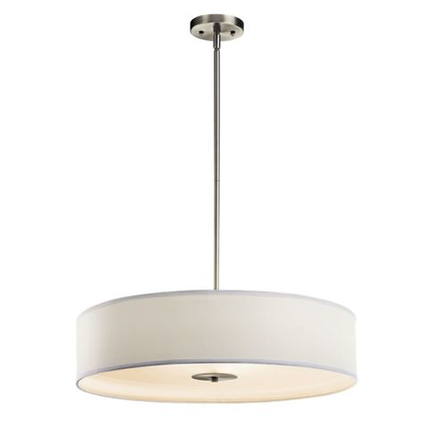 Kichler Lighting 24-Inch Convertible Pendant in Brushed Nickel by Kichler Lighting 42122NI