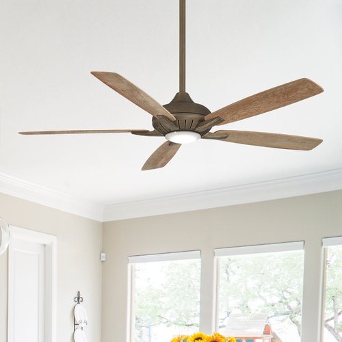 Dyno XL 60-Inch LED Fan in Heirloom Bronze by Minka Aire