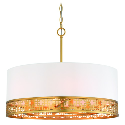 Metropolitan Lighting Blairmoor 6-Light Pendant in Honey Gold by Metropolitan Lighting N7786-248