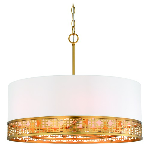 Blairmoor 6-Light Pendant in Honey Gold by Metropolitan Lighting