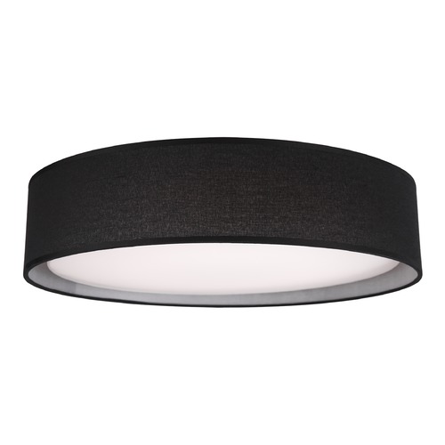 Modern White LED Flush Mount with Black Shade 3000K 1136LM by Kuzco Lighting