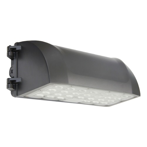 80W LED Bronze CCT Selectable Full Cutoff Wall Pack 1-10V Dimmable 120-277V by Satco Lighting