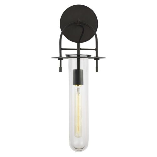 Visual Comfort Studio Collection Kelly Wearstler Nuance 22.50-Inch Tall Aged Iron Sconce by Visual Comfort Studio KW1061AI