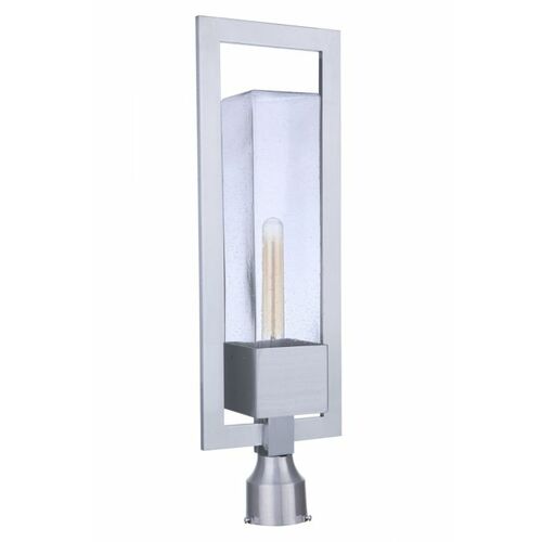 Craftmade Lighting Perimeter 25-Inch Outdoor Post Light in Satin Aluminum by Craftmade Lighting ZA4025-SA