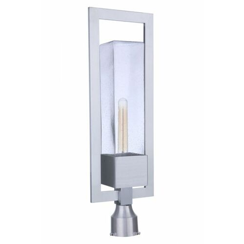Perimeter 25-Inch Outdoor Post Light in Satin Aluminum by Craftmade Lighting