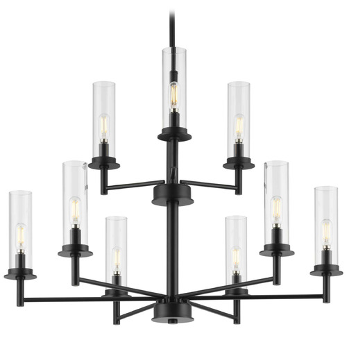 Progress Lighting Progress Lighting Kellwyn Matte Black Chandelier P400252-031