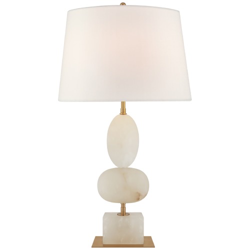 Visual Comfort Signature Collection Thomas OBrien Dani Table Lamp in Alabaster by Visual Comfort Signature TOB3980ALBL