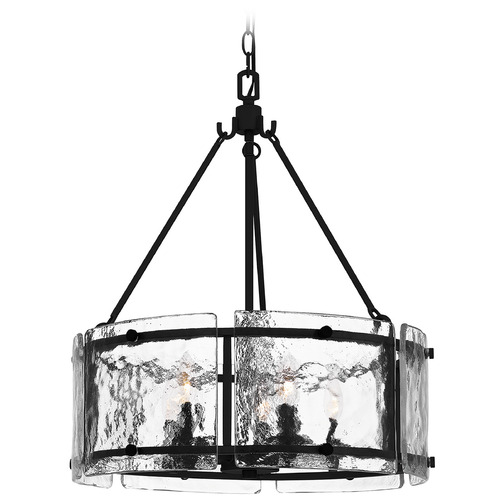 Fortress 20.50-Inch Pendant in Earth Black by Quoizel Lighting